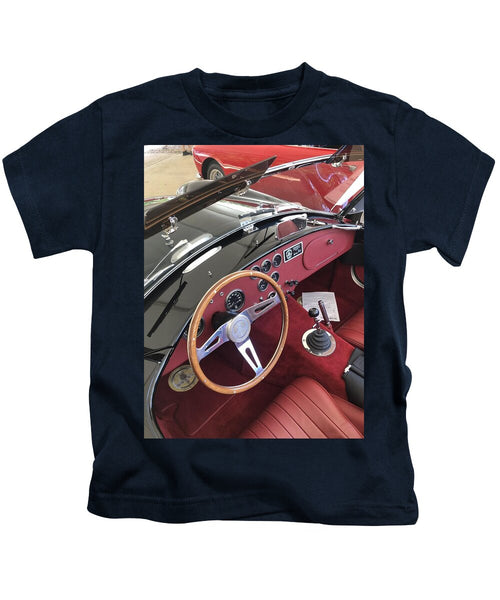 Shelby Cobra Sports Car interior - Kids T-Shirt