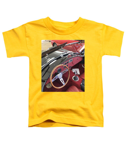 Shelby Cobra Sports Car interior - Toddler T-Shirt