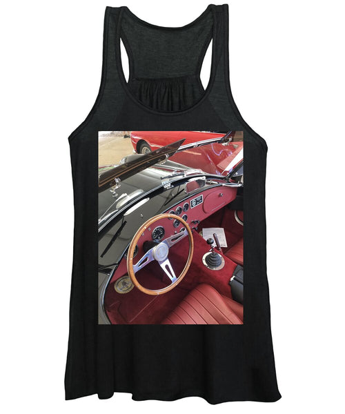 Shelby Cobra Sports Car interior - Women's Tank Top