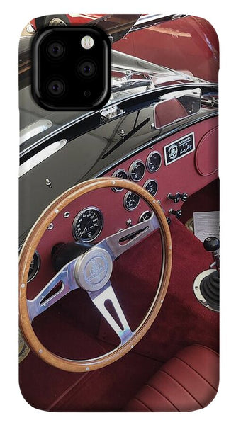Shelby Cobra Sports Car interior - Phone Case