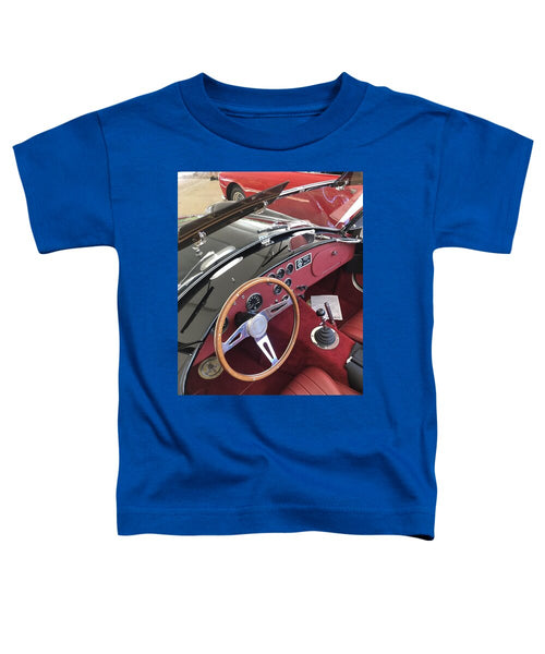 Shelby Cobra Sports Car interior - Toddler T-Shirt