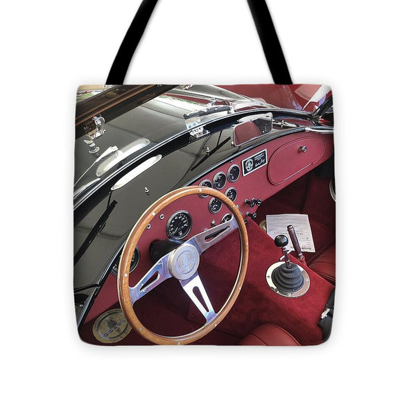 Shelby Cobra Sports Car interior - Tote Bag