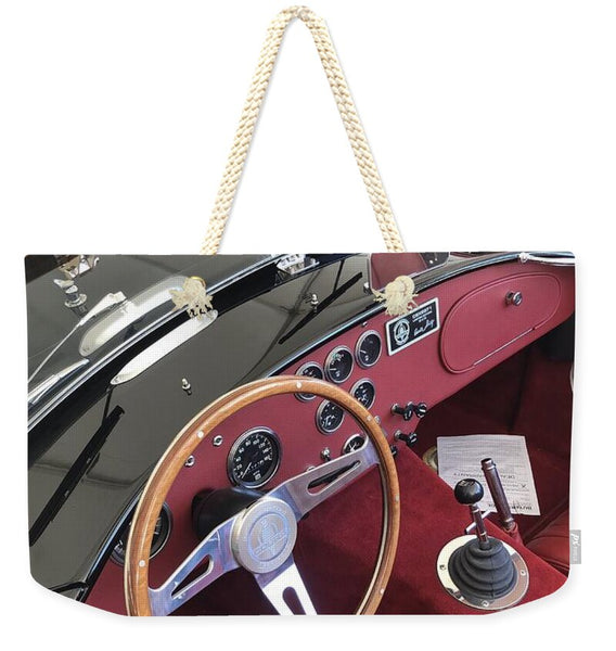 Shelby Cobra Sports Car interior - Weekender Tote Bag