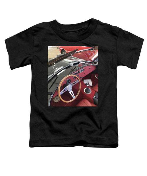 Shelby Cobra Sports Car interior - Toddler T-Shirt