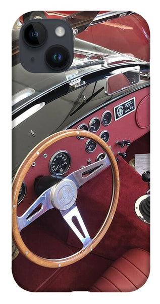 Shelby Cobra Sports Car interior - Phone Case