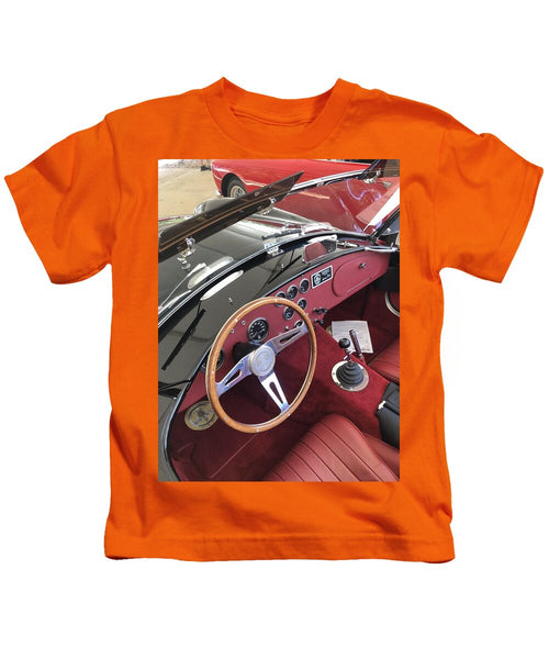 Shelby Cobra Sports Car interior - Kids T-Shirt