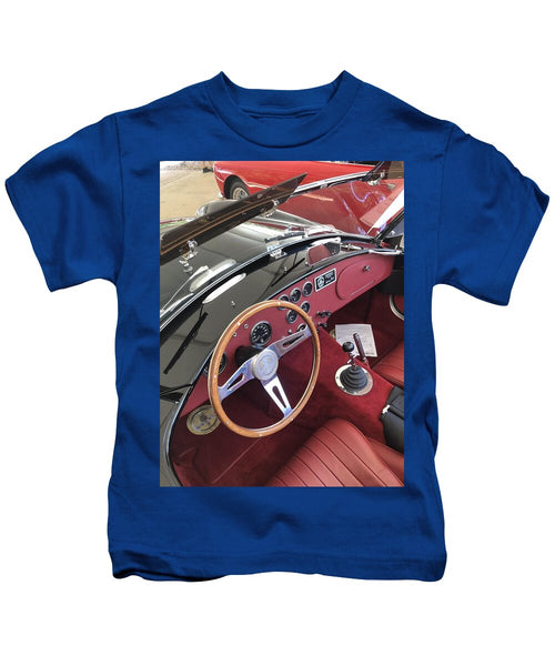 Shelby Cobra Sports Car interior - Kids T-Shirt