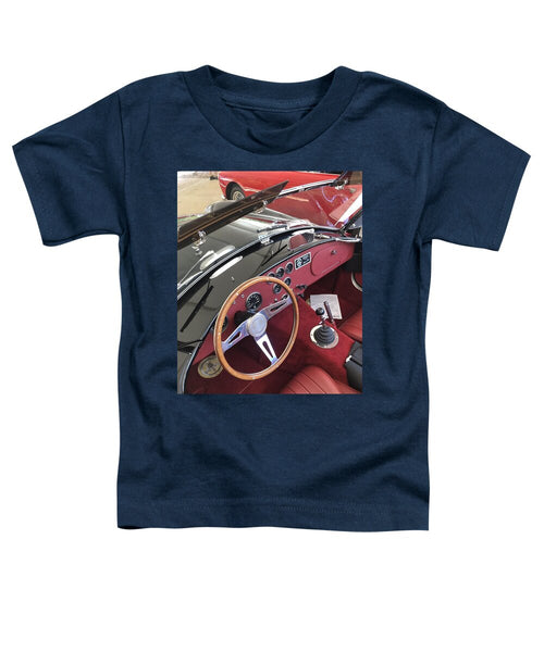 Shelby Cobra Sports Car interior - Toddler T-Shirt
