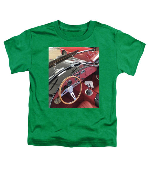 Shelby Cobra Sports Car interior - Toddler T-Shirt