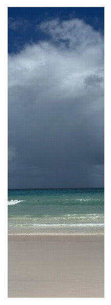 Storm Clouds Over Tranquil Beach - Yoga Mat