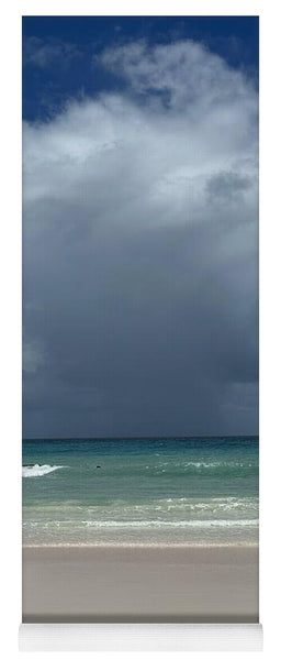 Storm Clouds Over Tranquil Beach - Yoga Mat