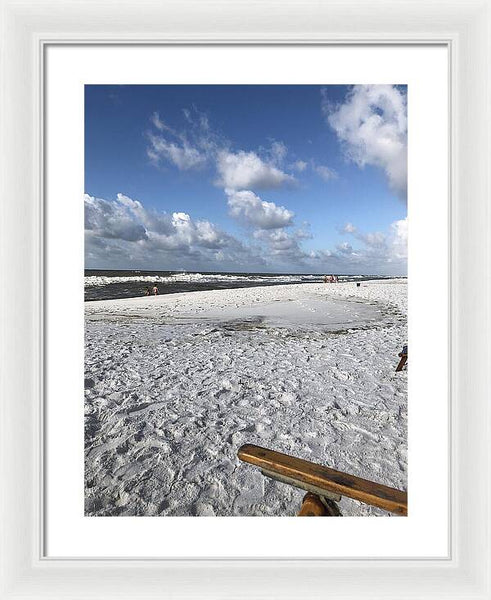 Sunny Day on a Florida Beach - Framed Print