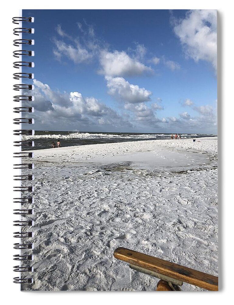 Sunny Day on a Florida Beach - Spiral Notebook