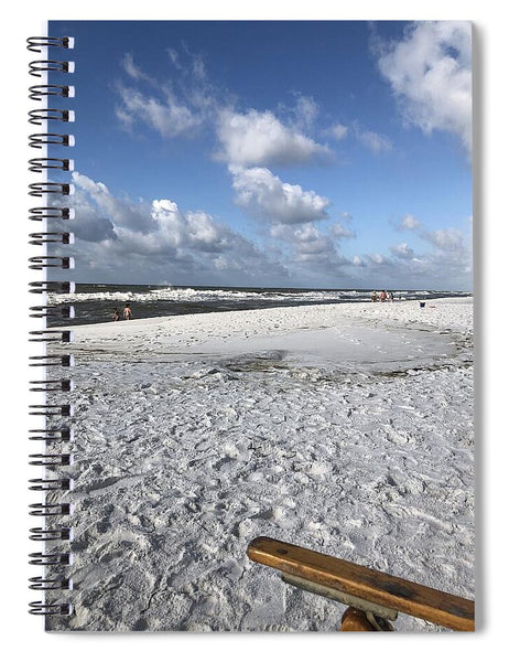 Sunny Day on a Florida Beach - Spiral Notebook