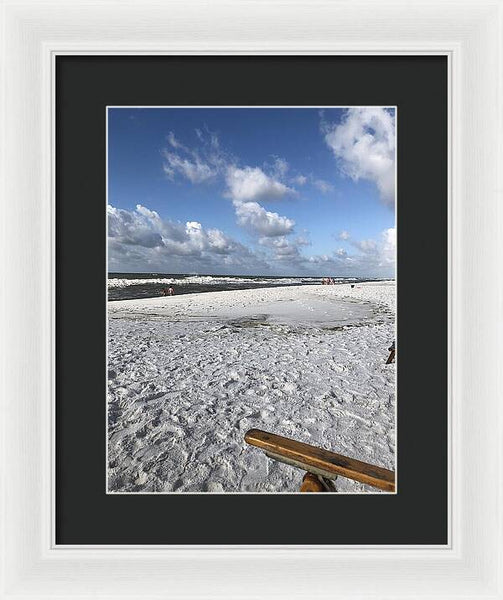 Sunny Day on a Florida Beach - Framed Print