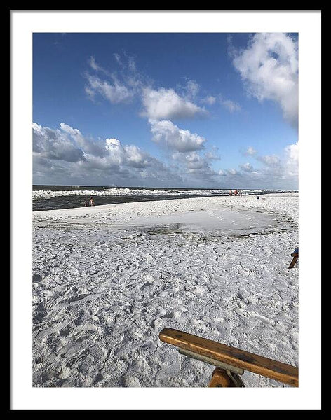 Sunny Day on a Florida Beach - Framed Print