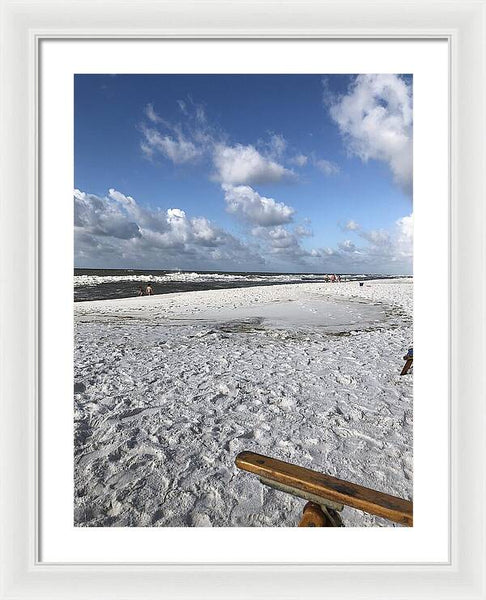 Sunny Day on a Florida Beach - Framed Print