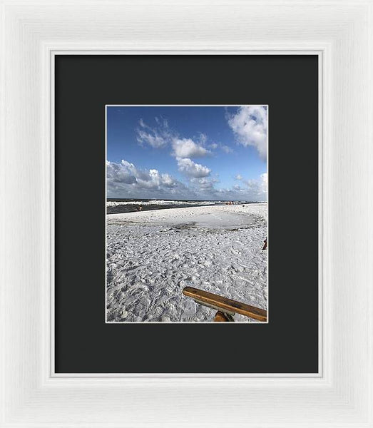 Sunny Day on a Florida Beach - Framed Print