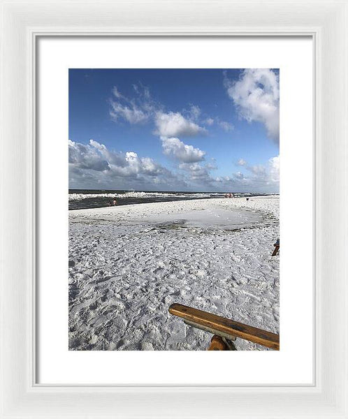 Sunny Day on a Florida Beach - Framed Print