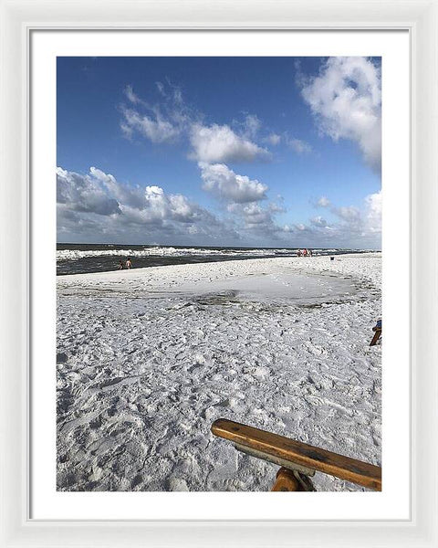 Sunny Day on a Florida Beach - Framed Print