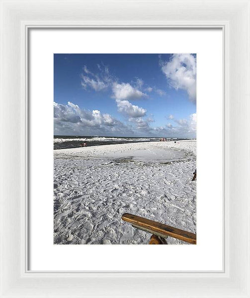 Sunny Day on a Florida Beach - Framed Print