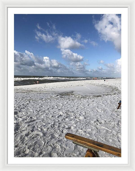 Sunny Day on a Florida Beach - Framed Print