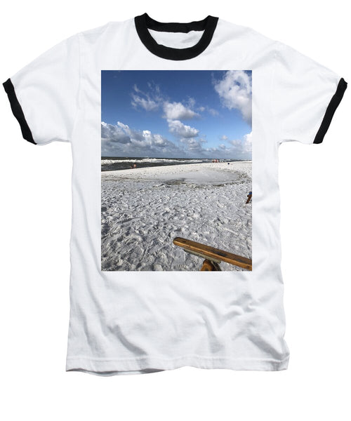 Sunny Day on a Florida Beach - Baseball T-Shirt