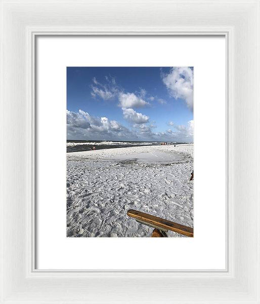 Sunny Day on a Florida Beach - Framed Print