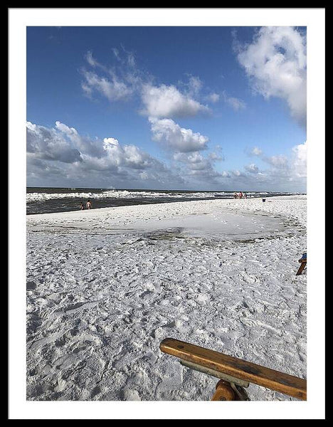 Sunny Day on a Florida Beach - Framed Print