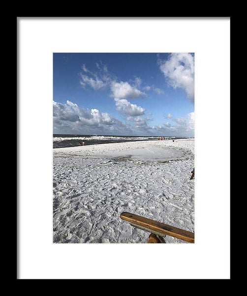 Sunny Day on a Florida Beach - Framed Print