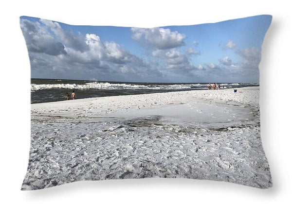 Sunny Day on a Florida Beach - Throw Pillow