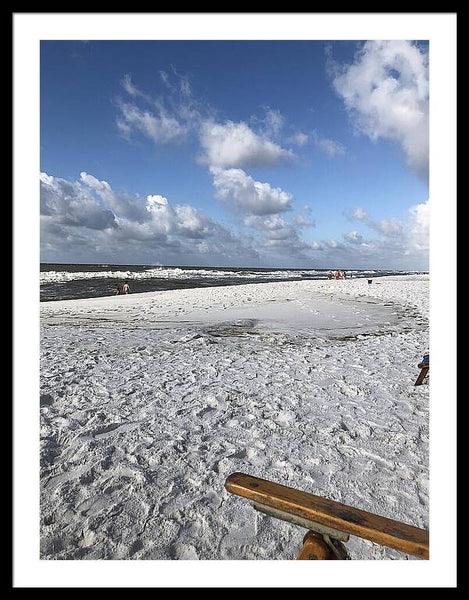 Sunny Day on a Florida Beach - Framed Print