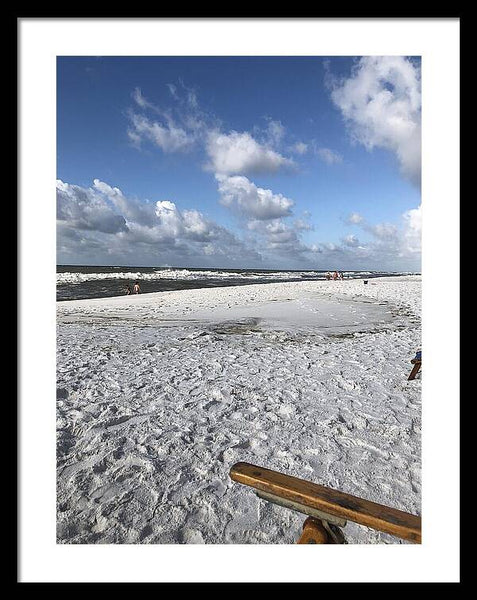 Sunny Day on a Florida Beach - Framed Print