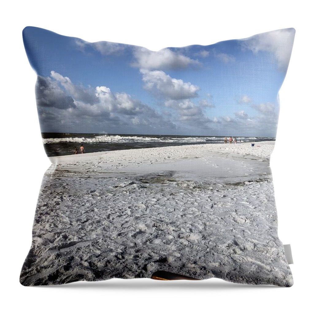 Sunny Day on a Florida Beach - Throw Pillow