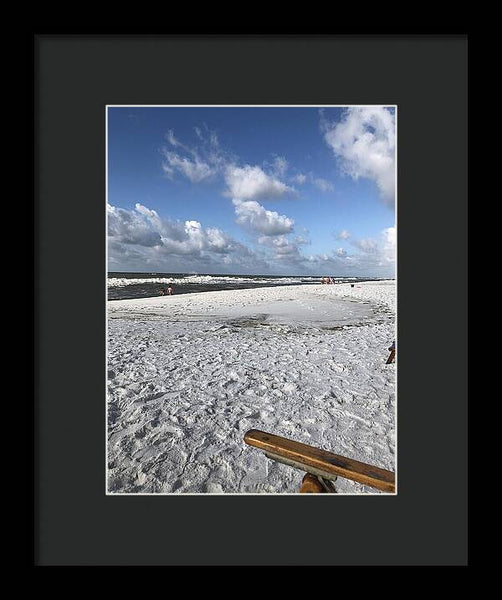 Sunny Day on a Florida Beach - Framed Print
