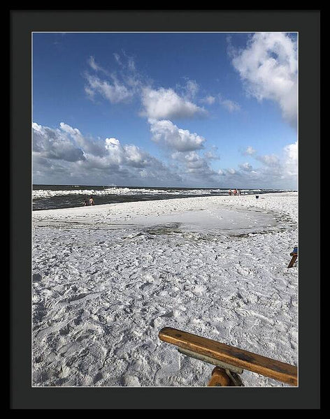 Sunny Day on a Florida Beach - Framed Print