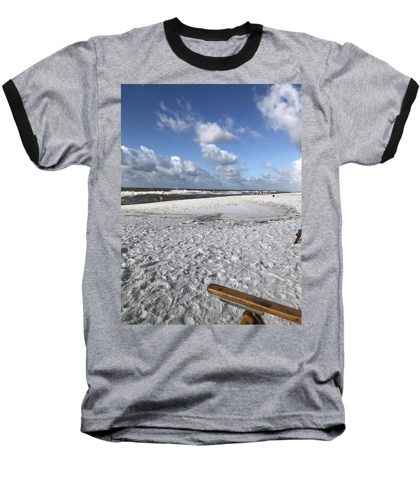 Sunny Day on a Florida Beach - Baseball T-Shirt