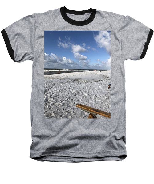 Sunny Day on a Florida Beach - Baseball T-Shirt