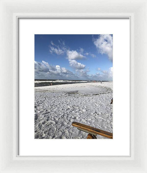 Sunny Day on a Florida Beach - Framed Print