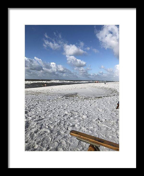 Sunny Day on a Florida Beach - Framed Print