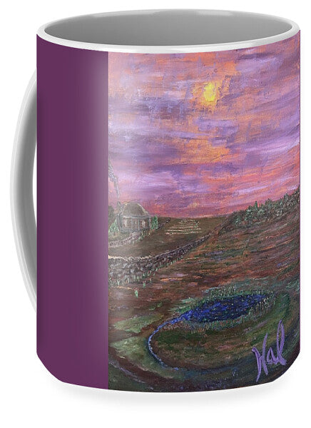 Sunset Over Rural Landscape - Mug