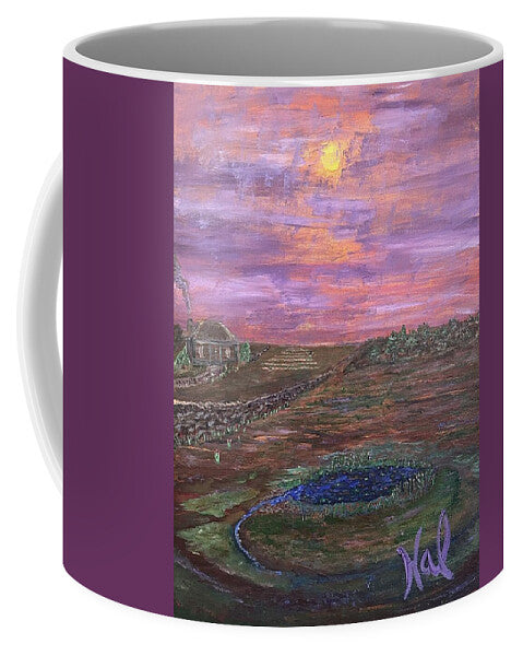 Sunset Over Rural Landscape - Mug