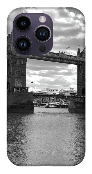 Tower Bridge in Black and White - Phone Case