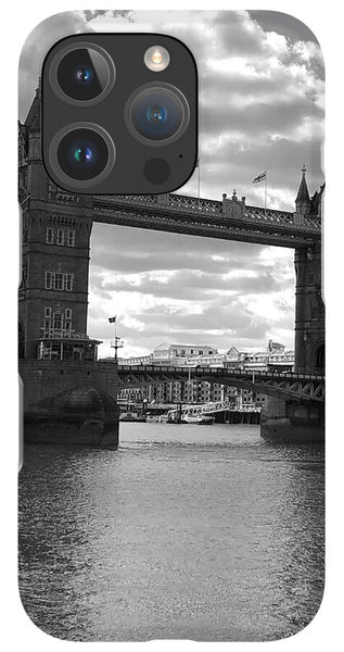 Tower Bridge in Black and White - Phone Case