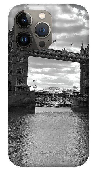 Tower Bridge in Black and White - Phone Case