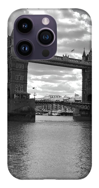 Tower Bridge in Black and White - Phone Case