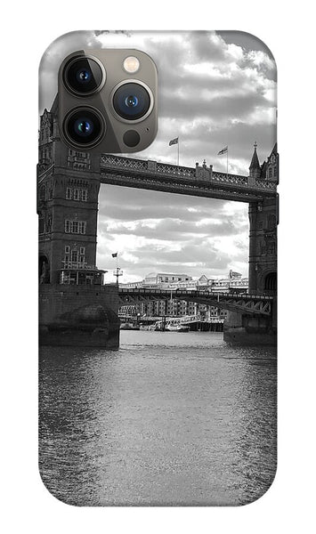 Tower Bridge in Black and White - Phone Case