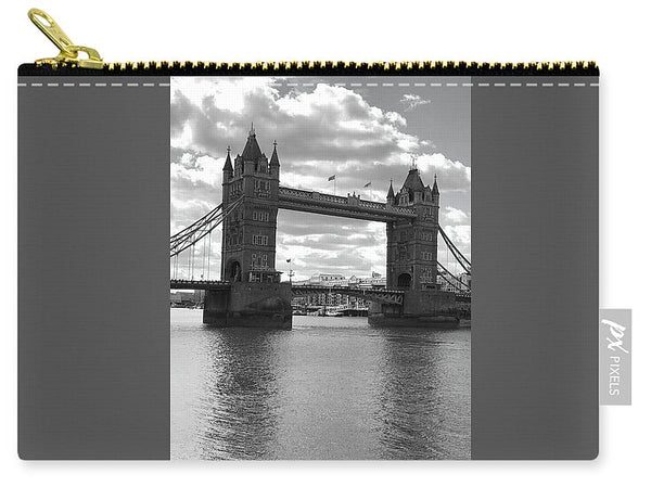 Tower Bridge in Black and White - Zip Pouch