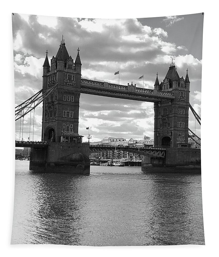 Tower Bridge in Black and White - Tapestry