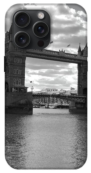 Tower Bridge in Black and White - Phone Case